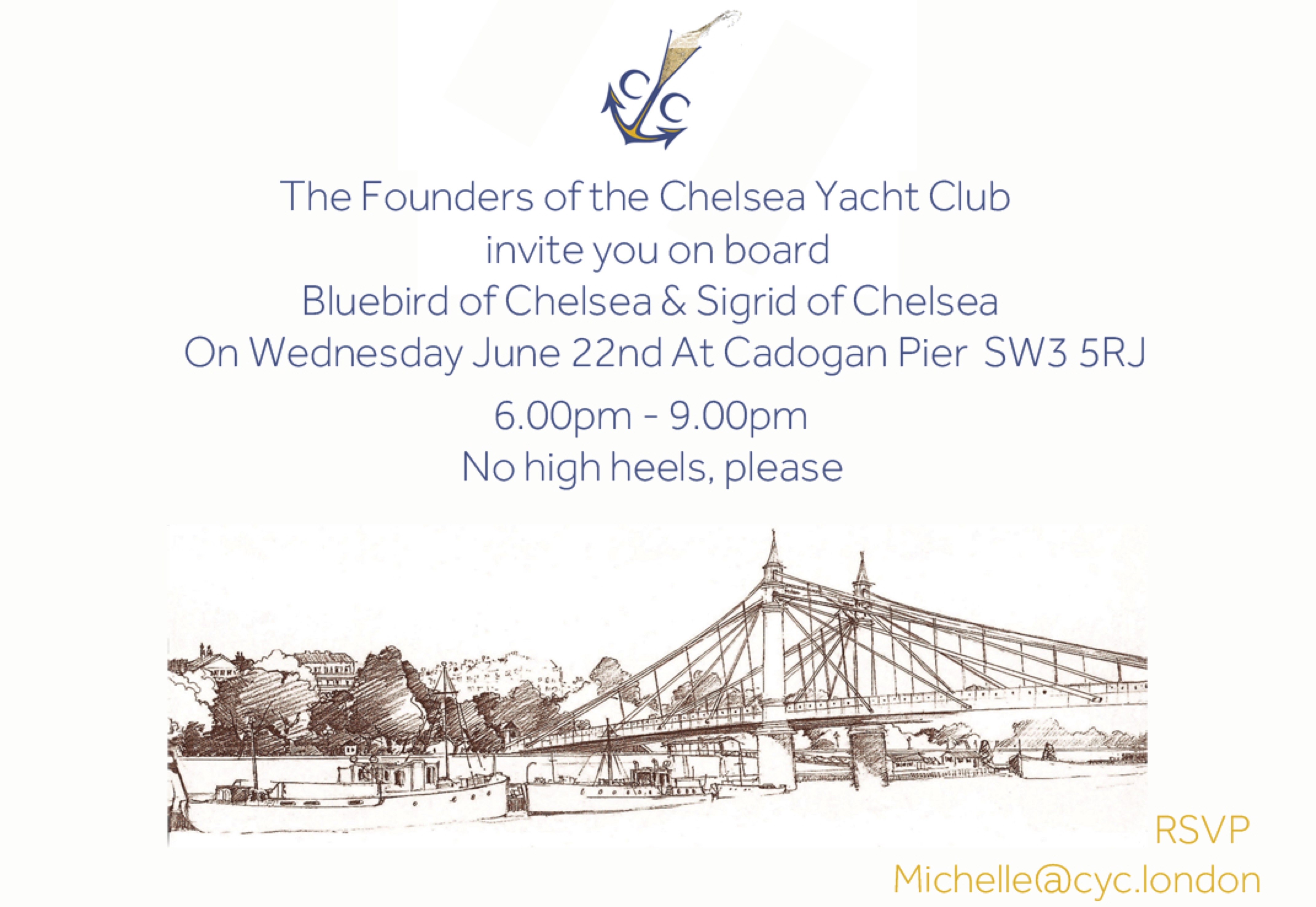 Launch Party at Cadogan Pier Chelsea Yacht Club